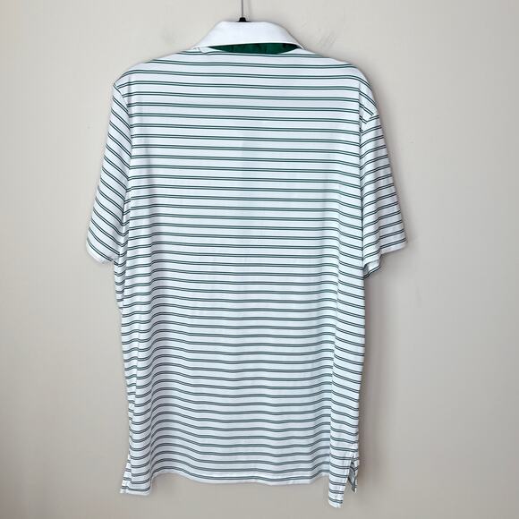 RLX Ralph Lauren‎ Men's Classic Fit Performance Polo Shirt XL Green Striped Golf - Picture 6 of 9